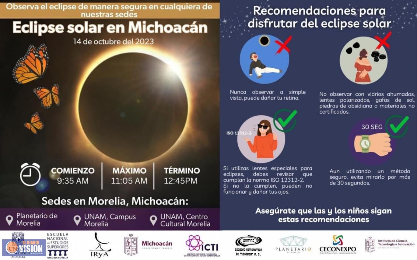 Atiende estas recomendaciones para observar el eclipse solar: SSM