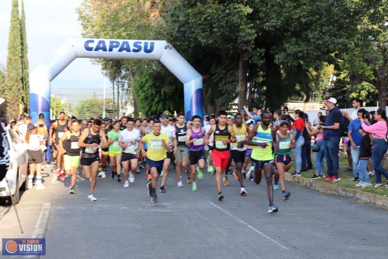 Un éxito, la carrera atlética por el 490 aniversario de Uruapan