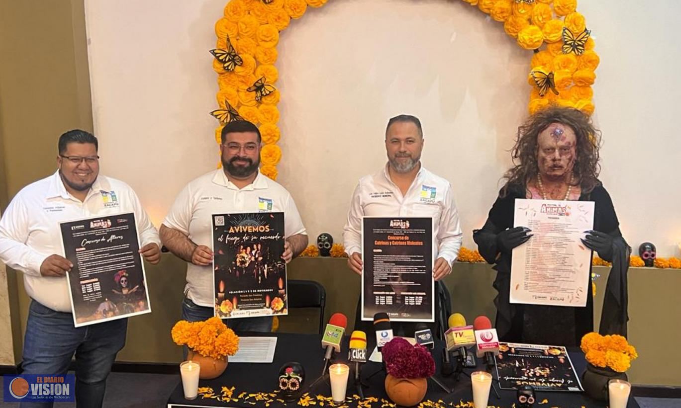 Presentan programa de actividades del Festival de las Ánimas Zacapu 2023