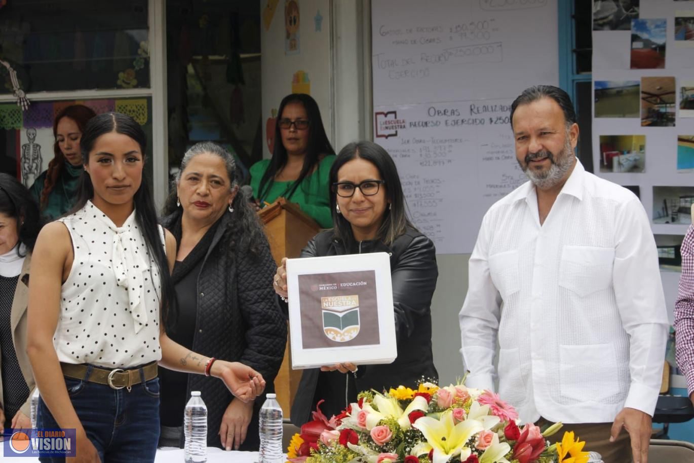 Inaugura Julio Arreola importante  obra para el Sector 04 de Nivel Preescolar