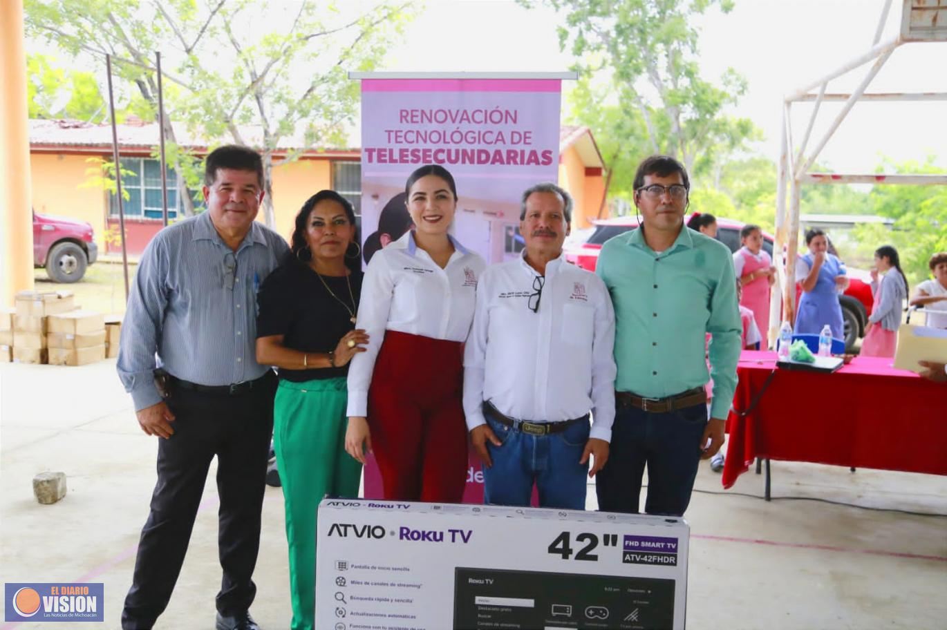 Llega renovación a telesecundarias de región Huetamo: SEE