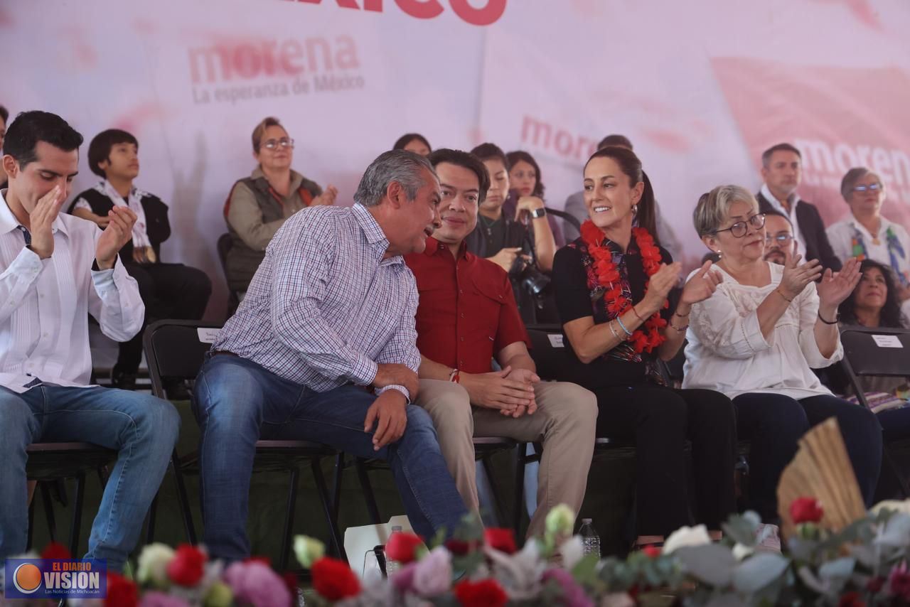 Junto a Claudia Sheinbaum, ratifica Raúl Morón que la voluntad del pueblo es la continuidad de la 4T