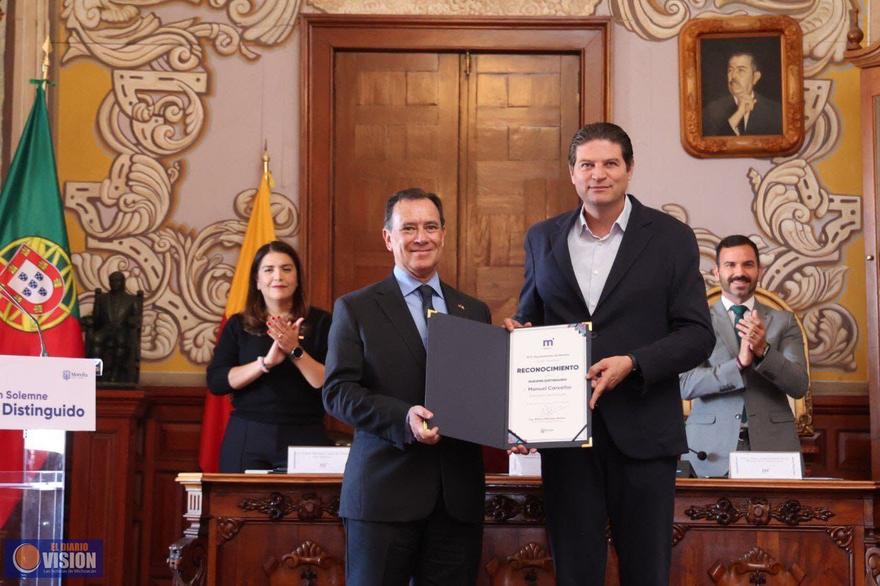 Felicita Embajador de Portugal al Gobierno de Morelia por impulsar cultura