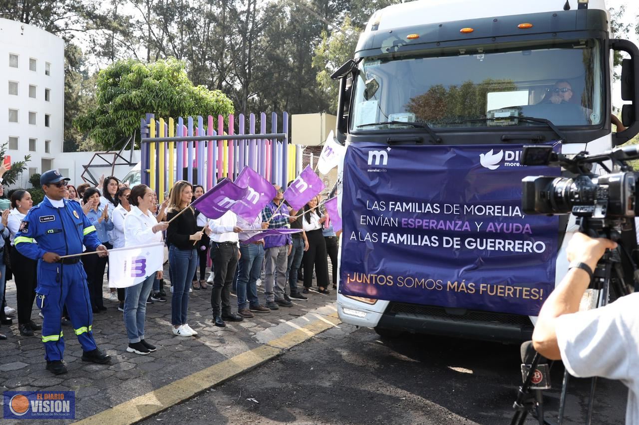 Morelia envía 25 toneladas de apoyo para los afectados por el huracán Otis