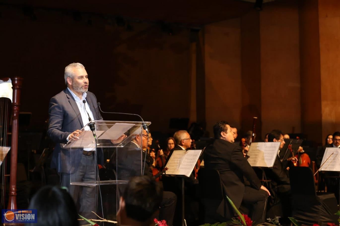 Inaugura Bedolla el 35 Festival Internacional de Música de Morelia