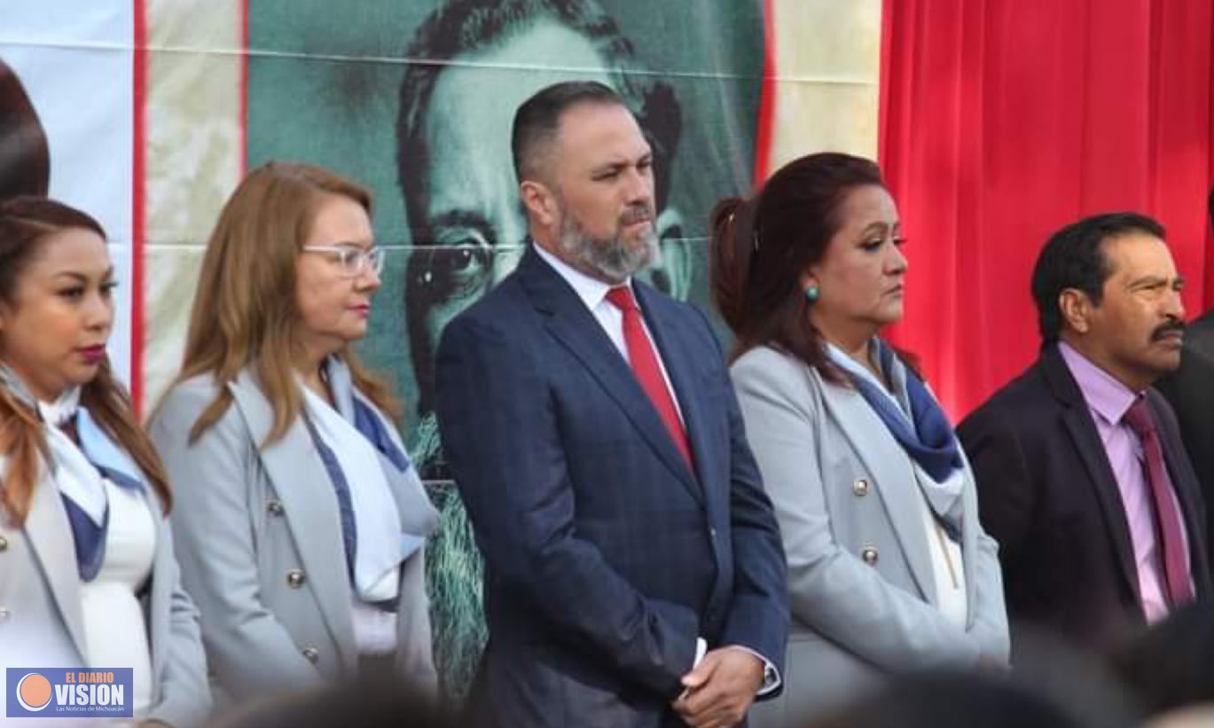 Zacapu conmemora el 113º el Aniversario de la Revolución Mexicana 