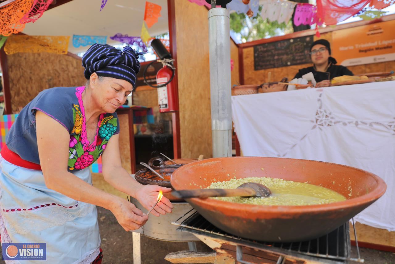 Disfruta de la gastronomía michoacana en el Encuentro de Cocineras Tradicionales