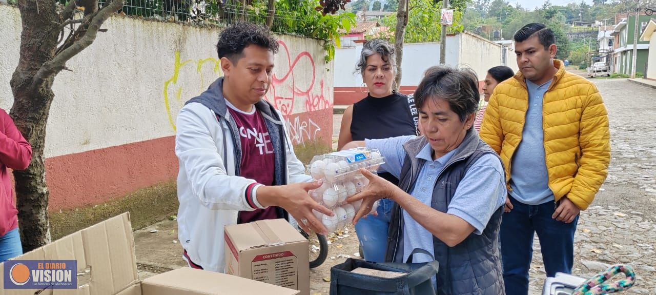 Sistema DIF Municipal de Pátzcuaro duplica el número de beneficiarios de despensas