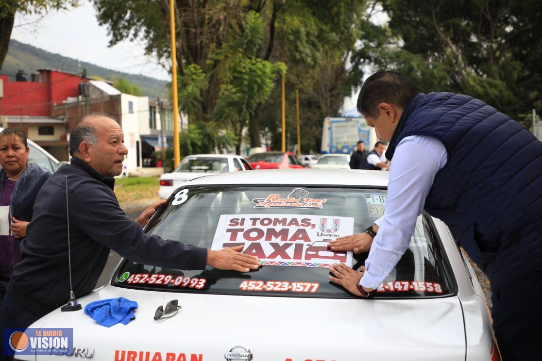 Arrancó en Uruapan el programa Si Tomas, Toma Taxi