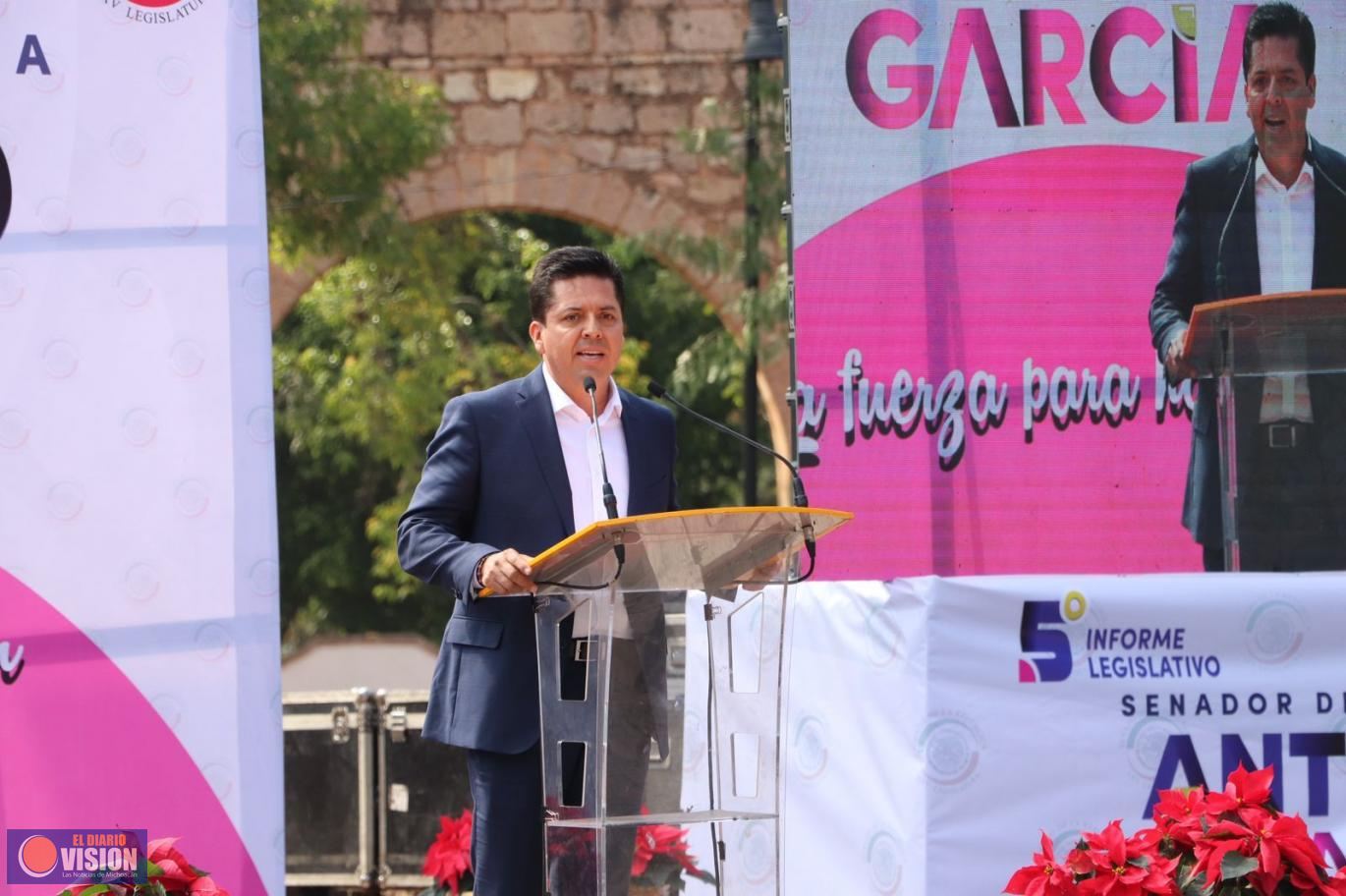 Reconoce PRD Michoacán labor del Senador Antonio García Conejo