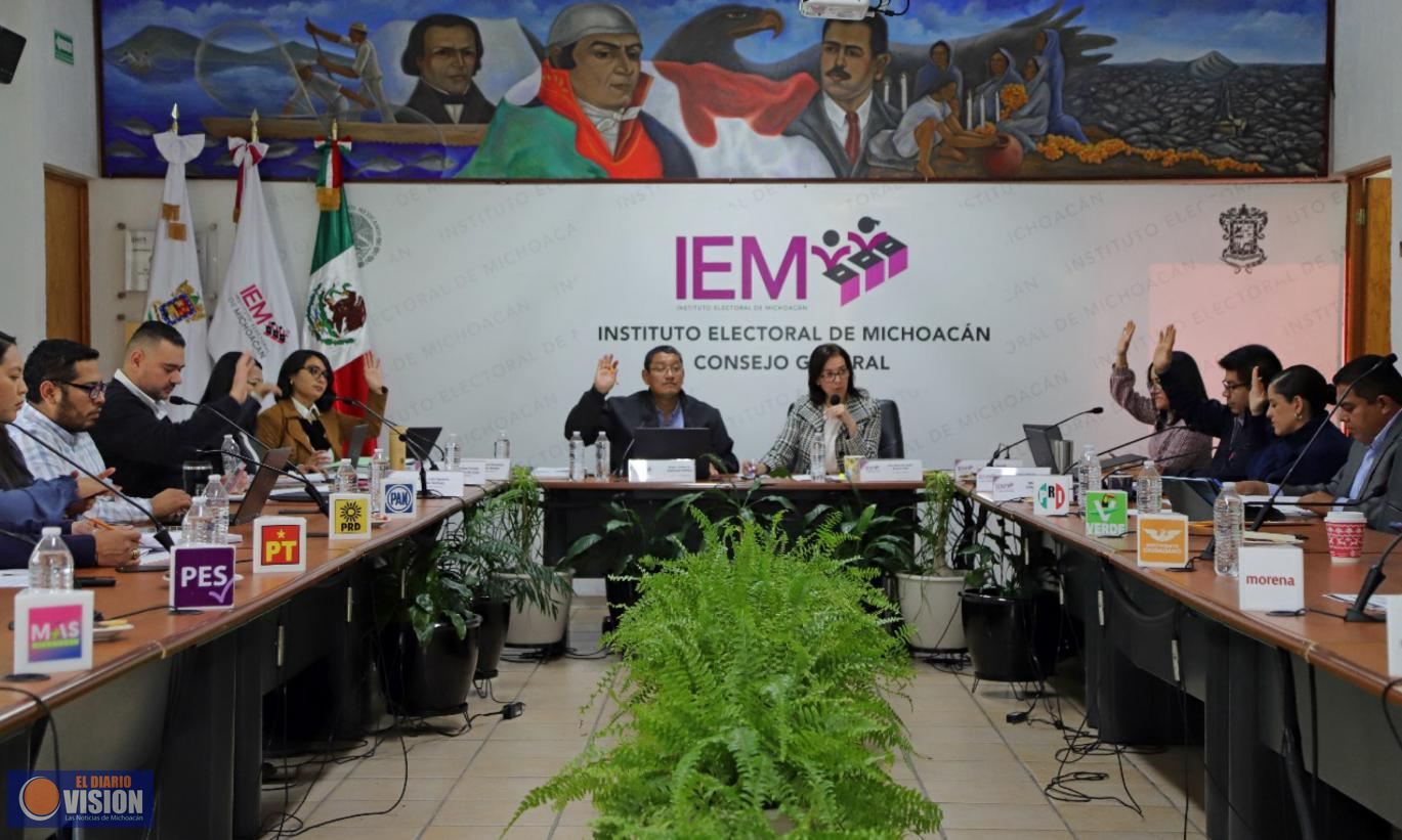 Principio de paridad garantizado en registro de candidaturas: IEM