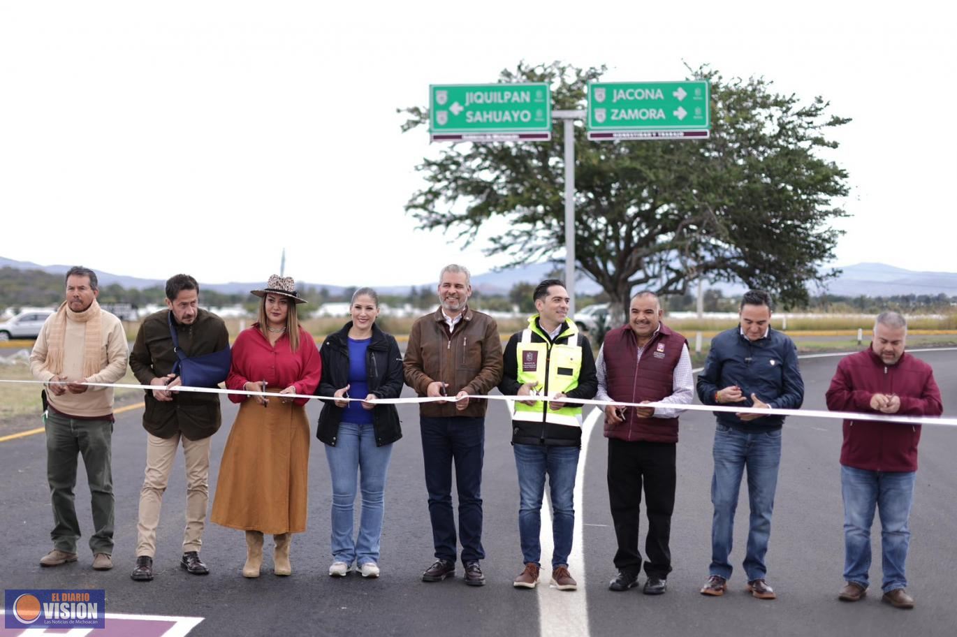 Inaugura Bedolla rehabilitación del Libramiento Zamora-Jacona; obra multianual