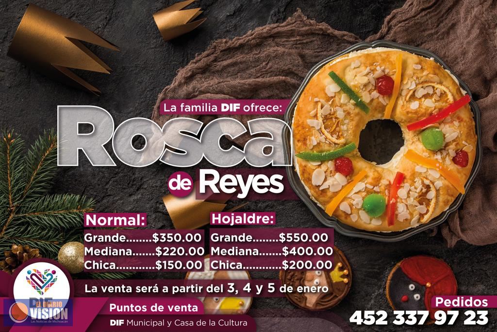 Ofrece DIF Uruapan tradicional rosca para la llegada de los Reyes Magos