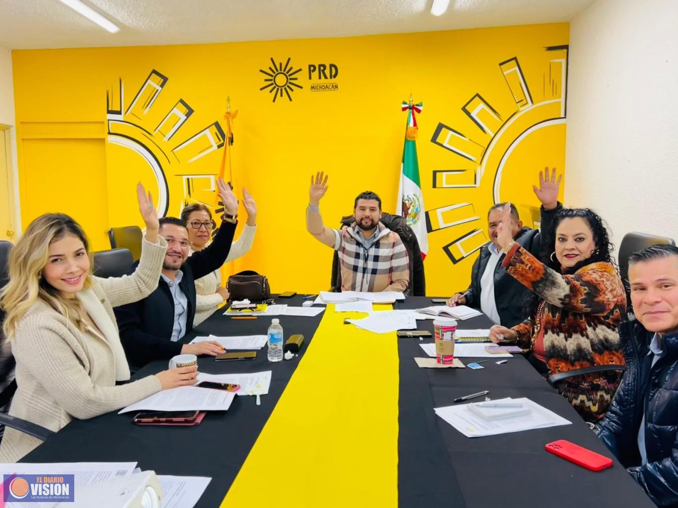 Destaca PRD por apertura y proceso democrático en pre registros