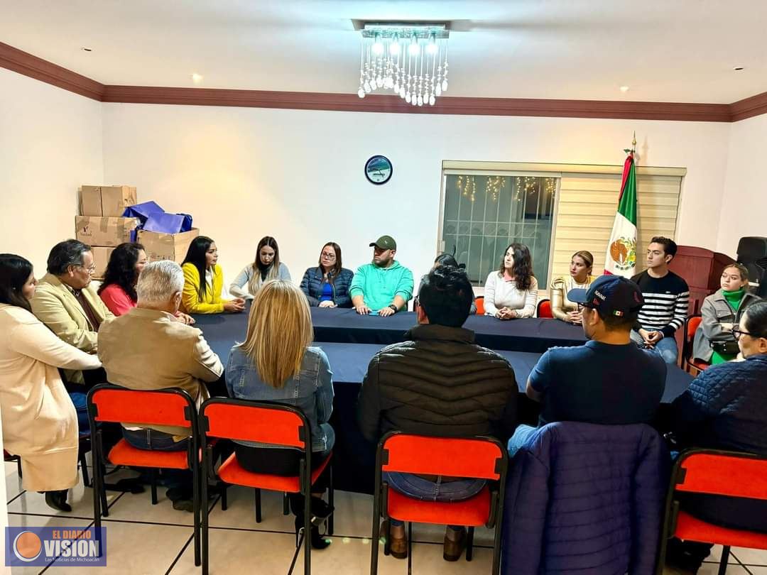 Araceli Saucedo Reyes se reúne con la Dirigencia Municipal del PAN en Morelia