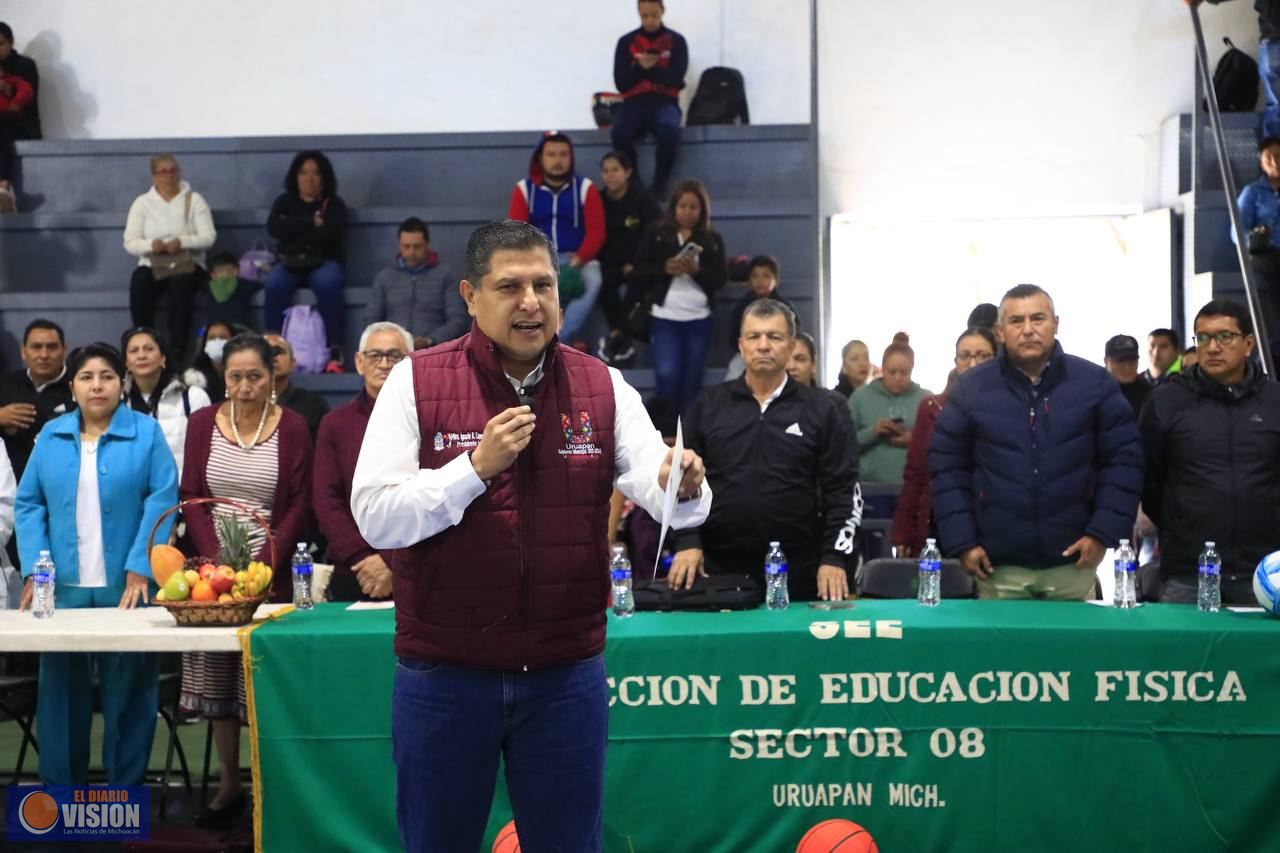 Inaugura Nacho Campos los Juegos Deportivos Nacionales Escolares etapa regional