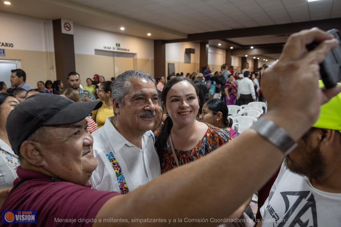 No hay fuerza que derrote a la voluntad del pueblo organizado, asegura Raúl Morón