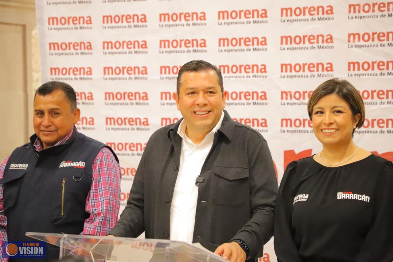 Juan Carlos Barragán a favor de encuestar a todas y todos quienes aspiren a Morelia por Morena