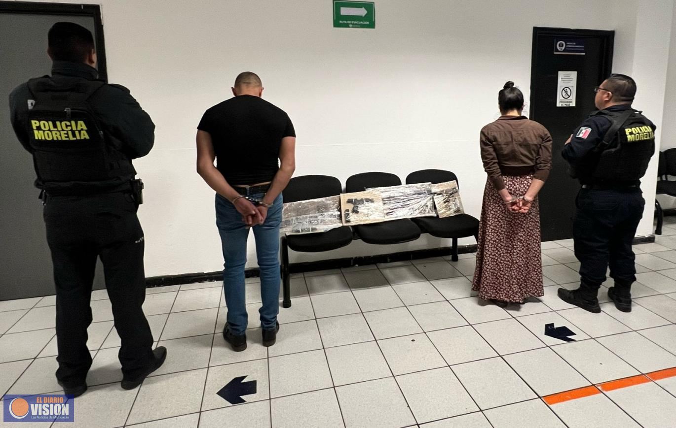 Detiene Policía Morelia a pareja que había disparado en contra de un civil