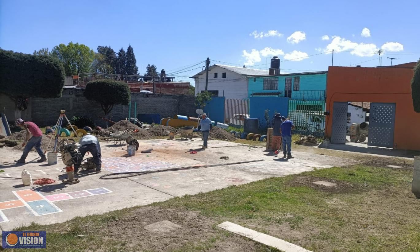 Gobierno Municipal de Zacapu avanza en mejoras a infraestructura educativa