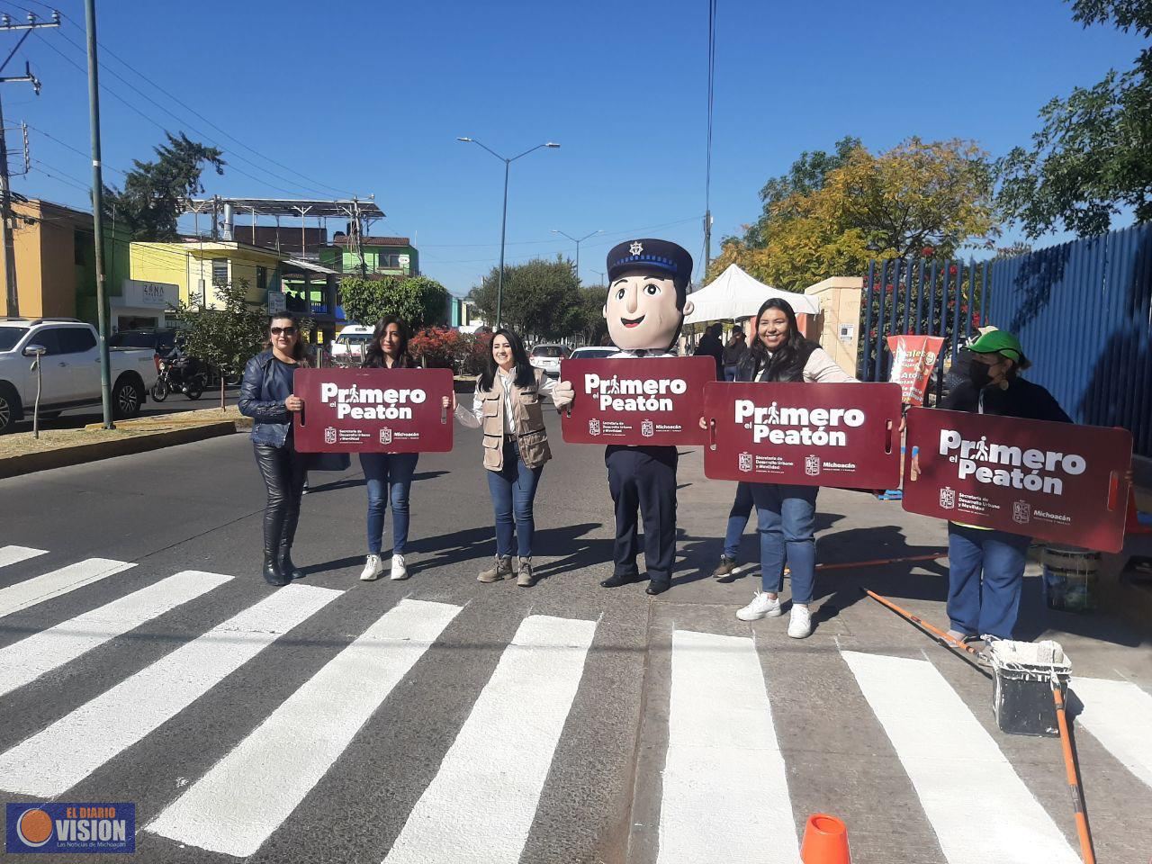 UMSNH y SEDUM apuestan a mejorar la seguridad peatonal en beneficio de la comunidad nicolaita