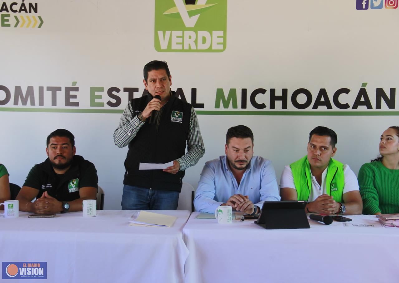 Conforma Partido Verde Michoacán equipo electoral rumbo al 2 de junio