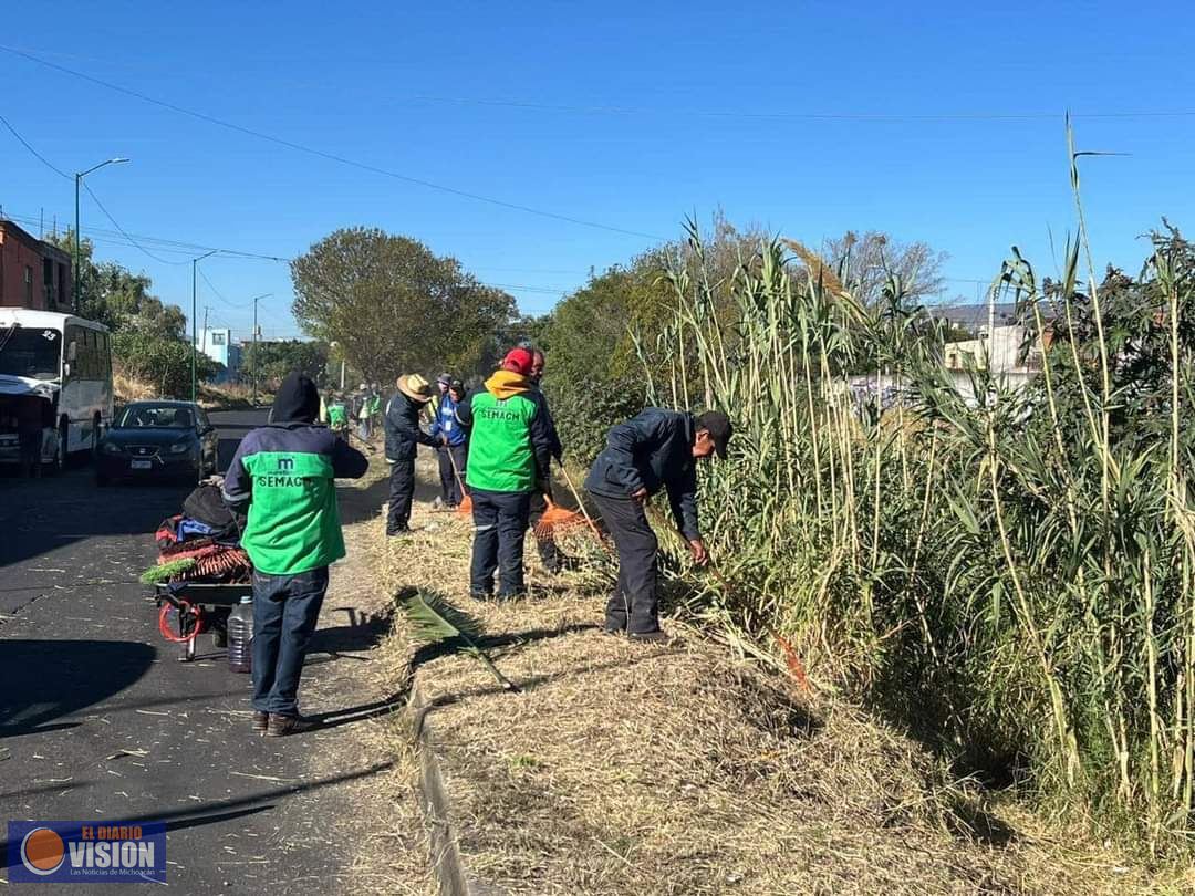 Gobierno Municipal realizó una jornada de limpieza en el Río Grande y Colonia Obrera