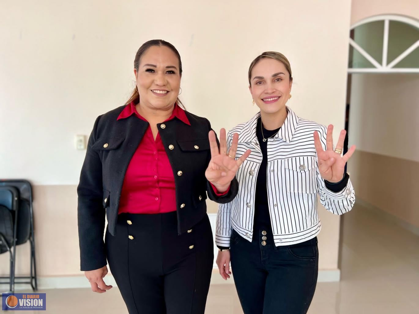 Valeria Aguilar Juárez, comprometida con la gente de Coeneo