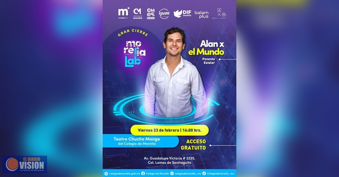 Alan x el mundo, invitado estelar en Morelia Lab