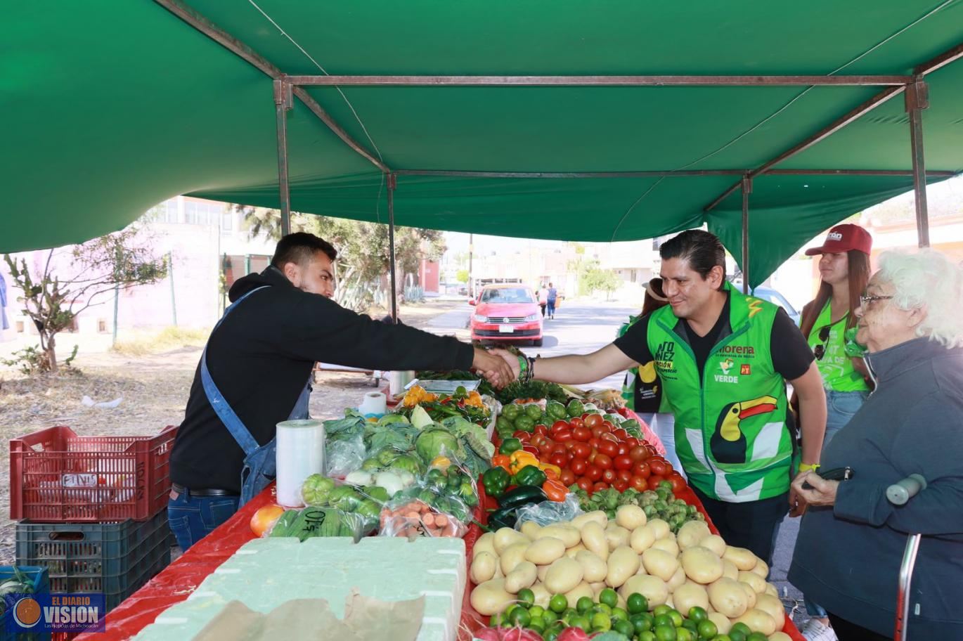 Tianguis morelianos, detonantes de economía y calidad de productos, reconoce “Neto” Núñez