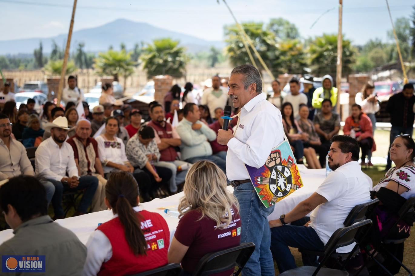 Avanza Raúl Morón en construcción de victoria de la 4T en Michoacán