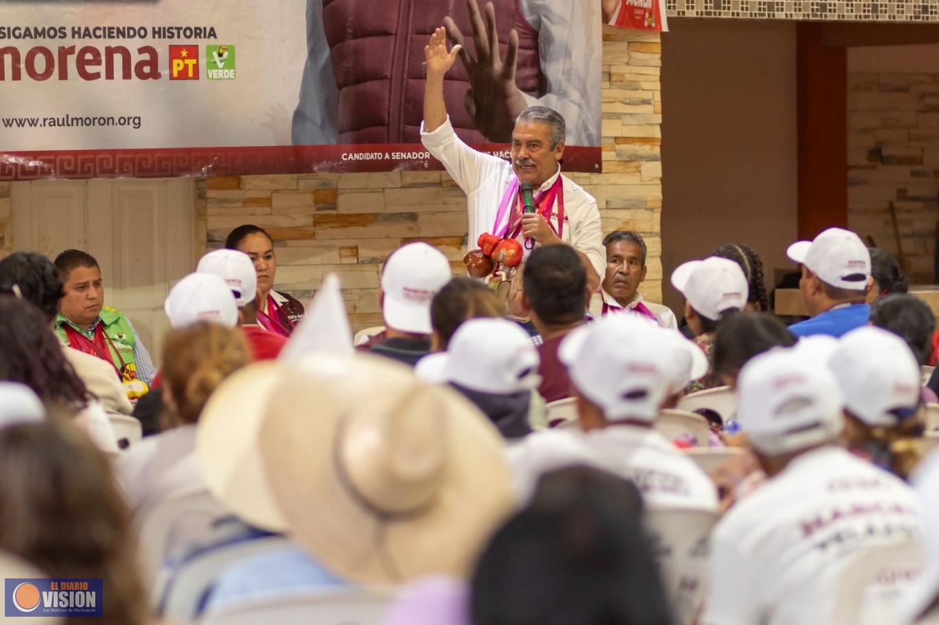 Llevará Raúl Morón al Senado causas de la Meseta Purépecha