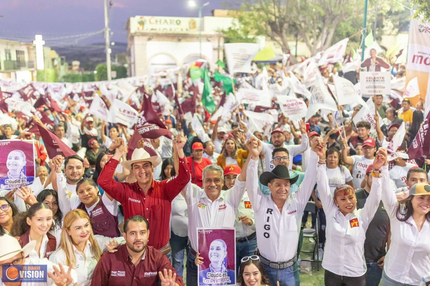 A trabajar como candidatos y conquistar votos, convoca Morón a michoacanos