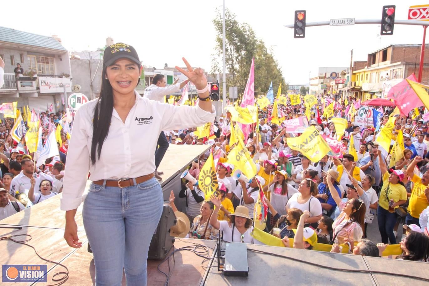 En Zitácuaro la gran certeza es que este proyecto colectivo ¡va a arrasar!: Araceli Saucedo