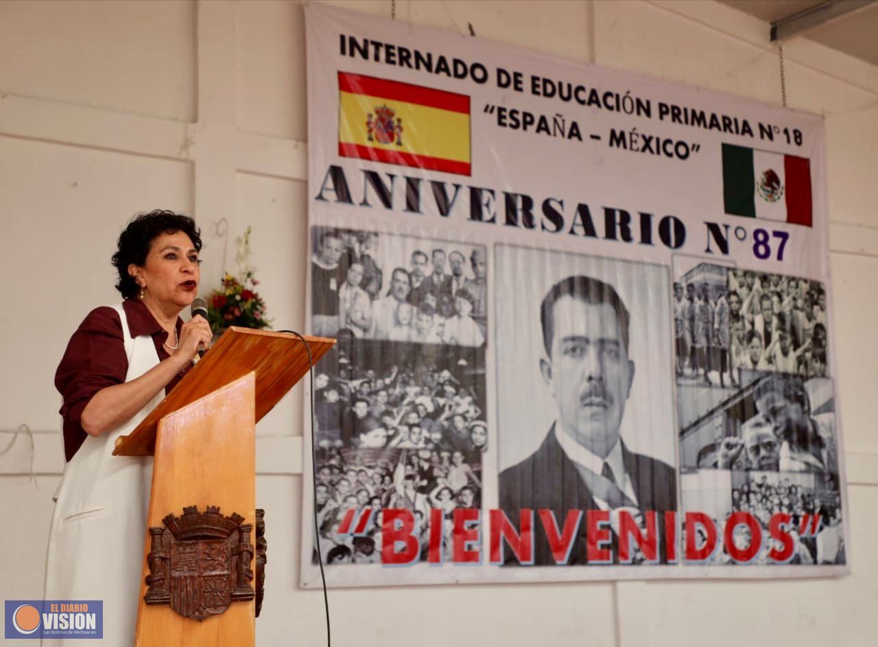 SEE reconoce labor del Internado España-México, por 87 años