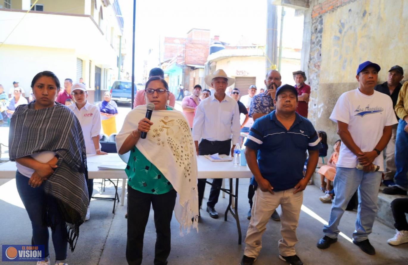 Acompaña IEM Renovación del Consejo de Administración Comunal de Santa Cruz Tanaco
