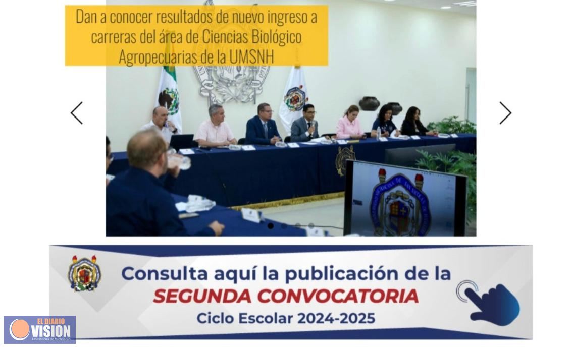 UMSNH lanza segunda convocatoria de ingreso