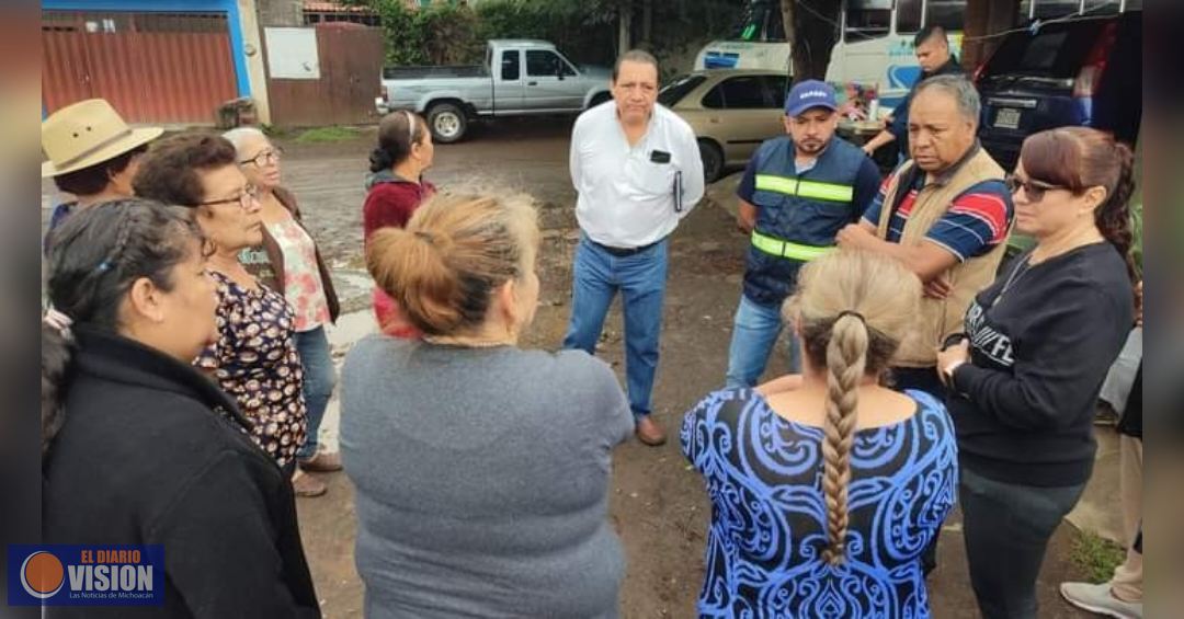 Herminio Loya, atiende necesidades de 3 colonias de la Zona Oriente de Uruapan