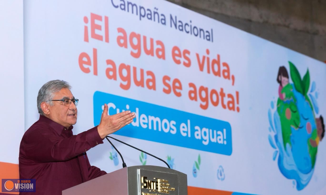 El SNTE lanza campaña nacional para cuidar el agua