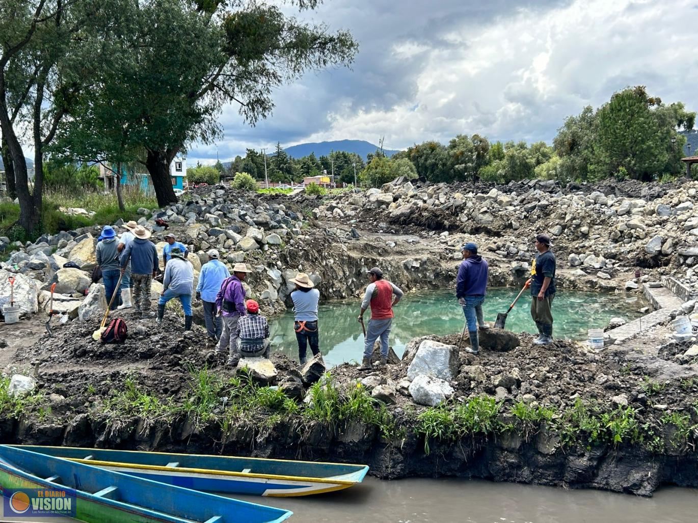 Rehabilitan 11 manantiales con trabajos de rescate del lago de Pátzcuaro