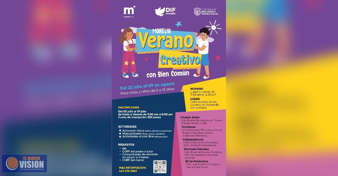 Últimos días para inscribirse y tener un “Verano Creativo con Bien Común”