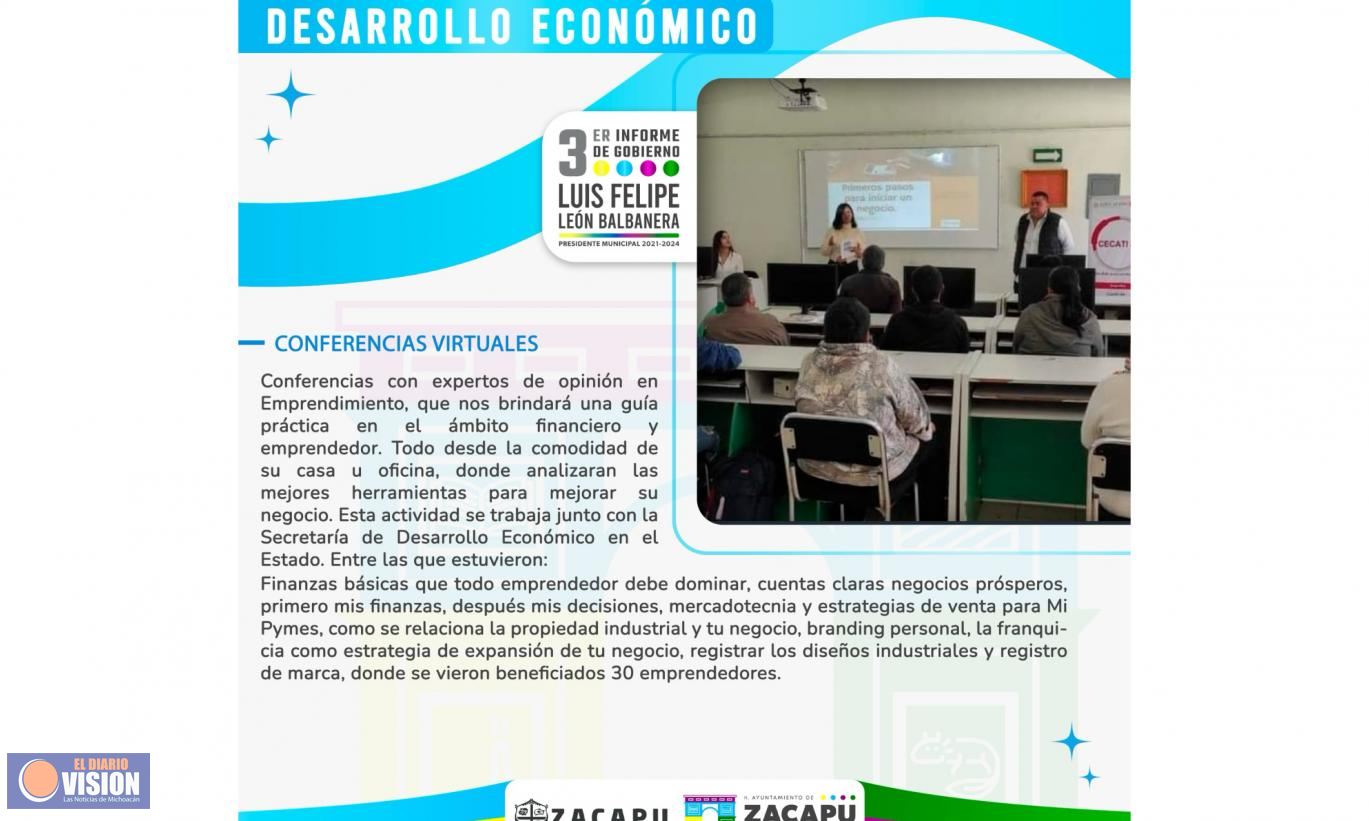 Se Capacitó a Comerciantes con Conferencias Virtuales a Través de Desarrollo Económico