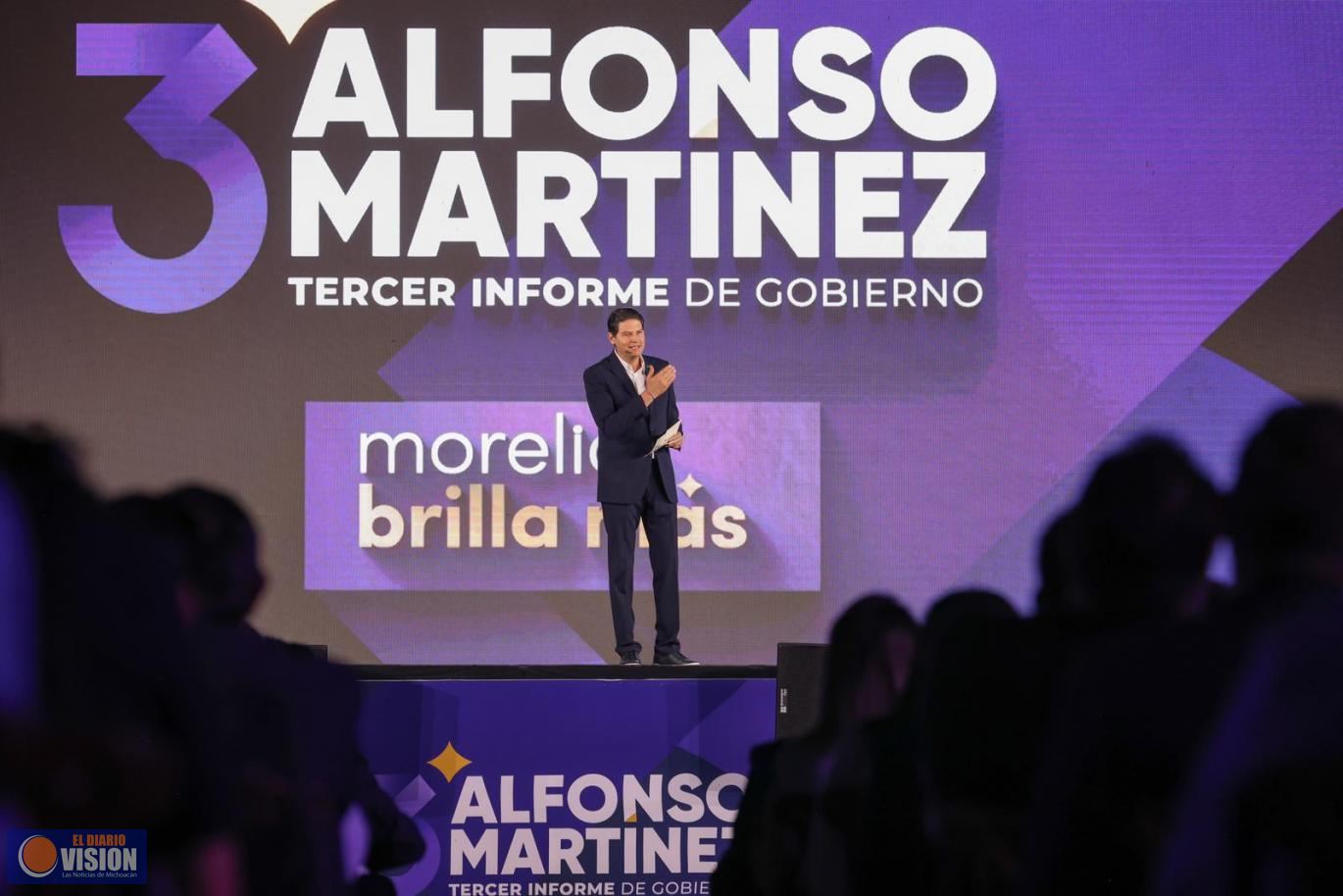 Espectacular Tercer Informe de Gobierno de Alfonso Martínez