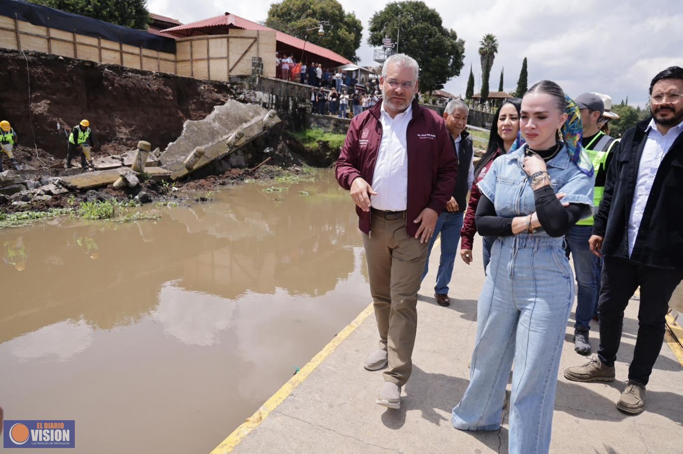 Pedirá Bedolla a Sheinbaum sea prioridad nacional rehabilitación del lago de Pátzcuaro