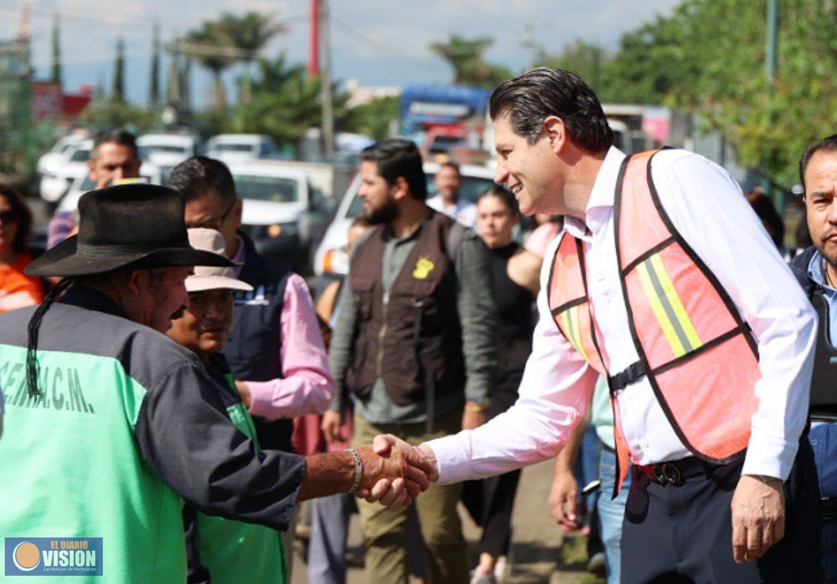 Supervisa Alfonso Martínez limpieza preventiva, dragado y bacheo al Poniente de Morelia