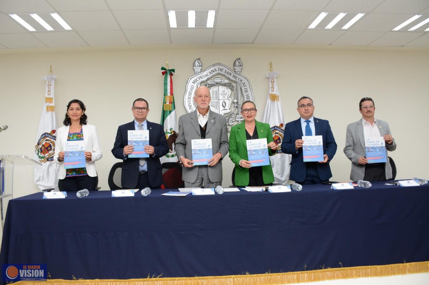 Universidad Michoacana sella alianza por Sustentabilidad; firma compromisos con Carta de la Tierra