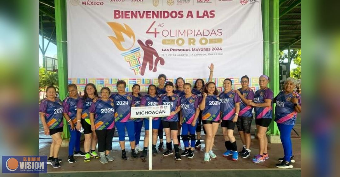 Michoacán gana 4 oros y una plata en Olimpiadas de Personas Adultas Mayores