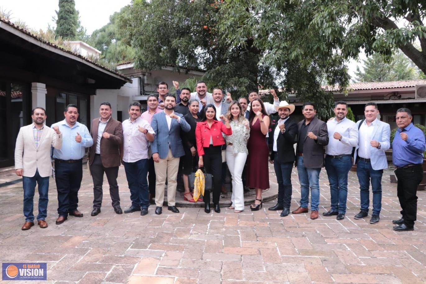 Autoridades electas del PRD, sostienen encuentro institucional con el Gobernador de Michoacán