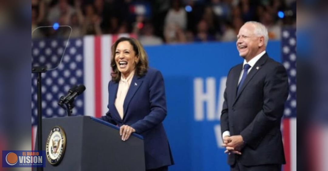 Kamala Harris y Tim Walz, realizarán gira promocional