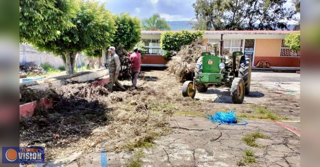 SEE atiende casos de afectación en escuelas por lluvias